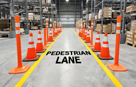 Traffic cones and facility safety markers