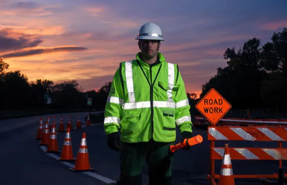 High visibility protective workwear