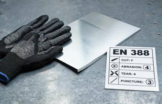 Cut resistant work gloves