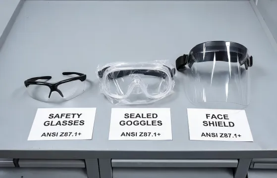 Safety glasses and goggles