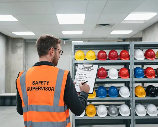 Hard hat inspection checklist