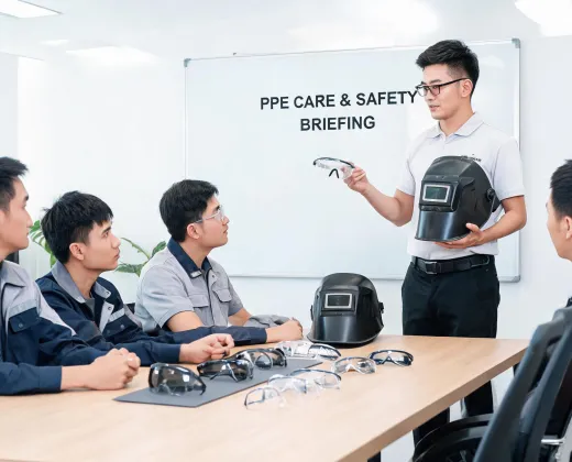 Worker PPE briefing